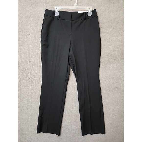 Ann Taylor Pants - Ann Taylor Curvy Straight Dress Pants Womens 10 Black Stretch NEW